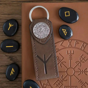 The "Warrior's Way" Protection Viking Rune Keyring Something Different Ziya Blue