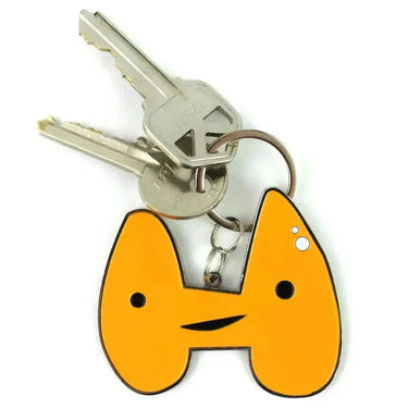 Thyroid Keychain: Funny Anatomical Charm I Heart Guts Ziya Blue