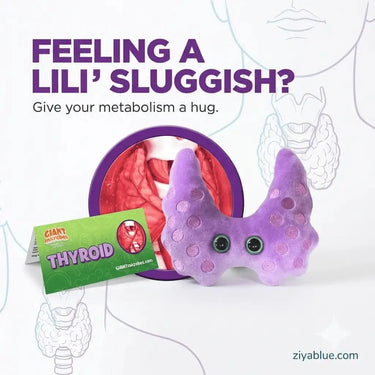 Thyroid Plush: The Adorable "Feel-Good" Gland Companion 💖🦋 Ziya Blue Ziya Blue