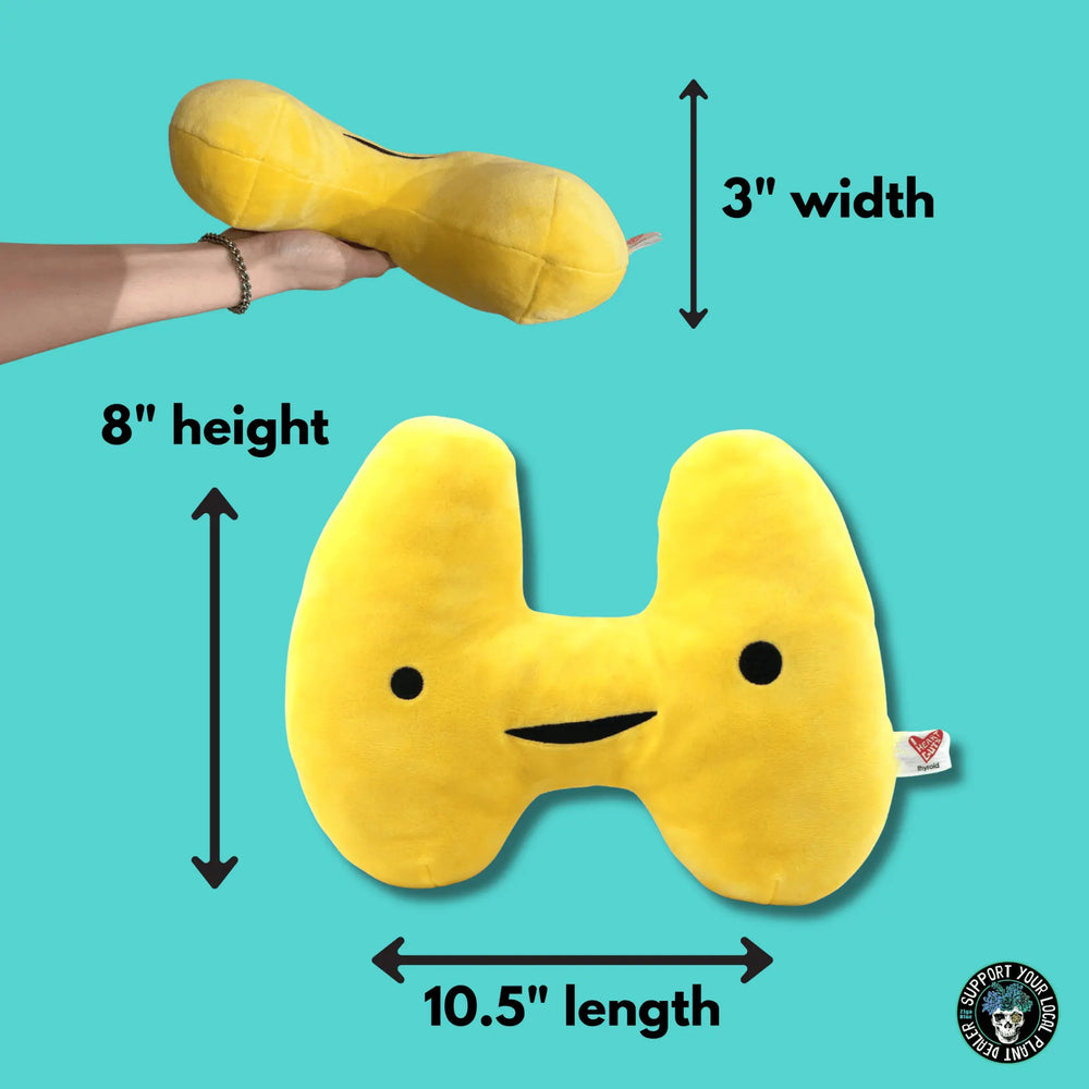 Thyroid Plushie: A Quirky Endocrine Pal I Heart Guts Ziya Blue