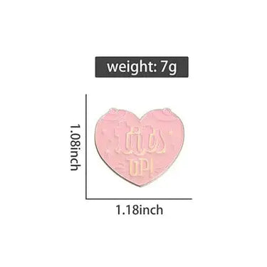 Tits Up Enamel Pin - The Legendary Pep Talk Ziya Blue Ziya Blue
