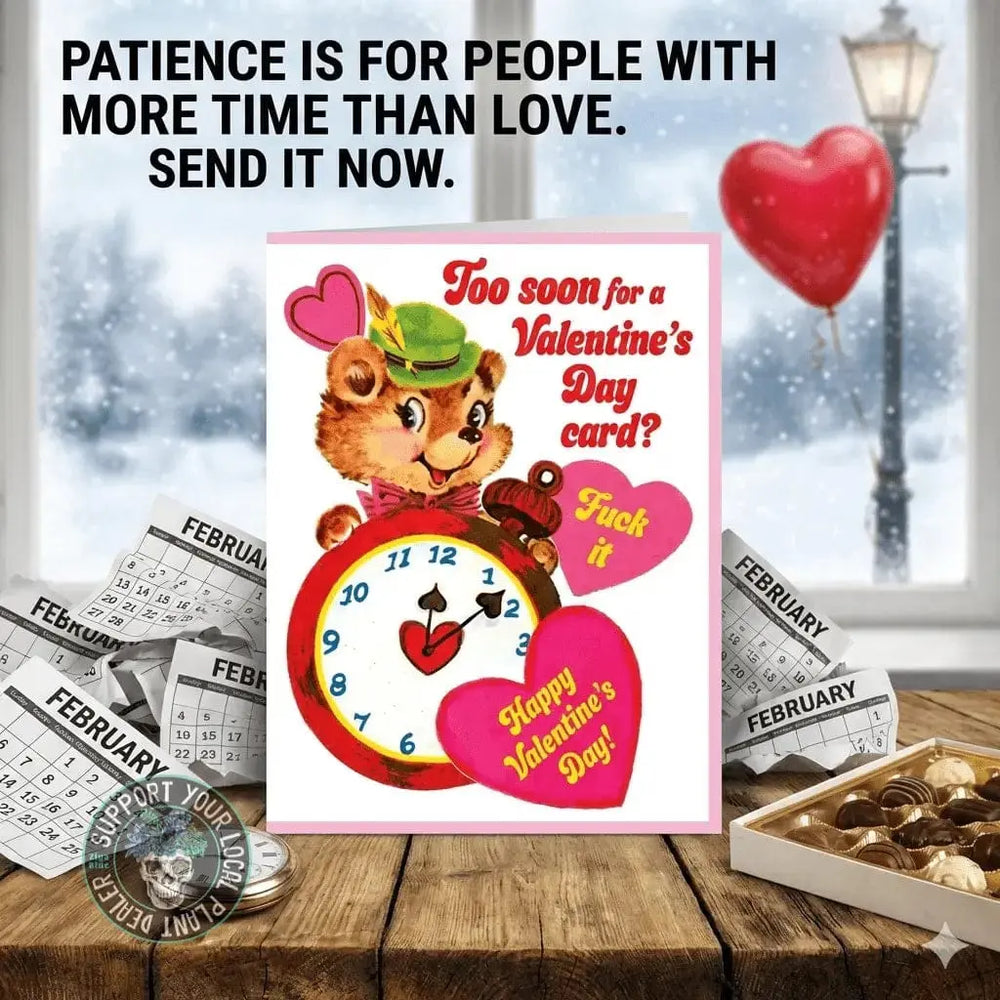 Too Soon for a Valentine's Day Card Faire Ziya Blue