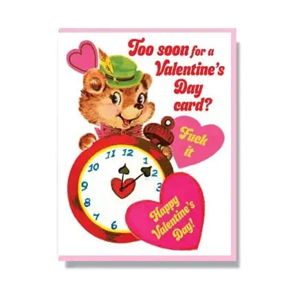 Too Soon for a Valentine's Day Card Faire Ziya Blue