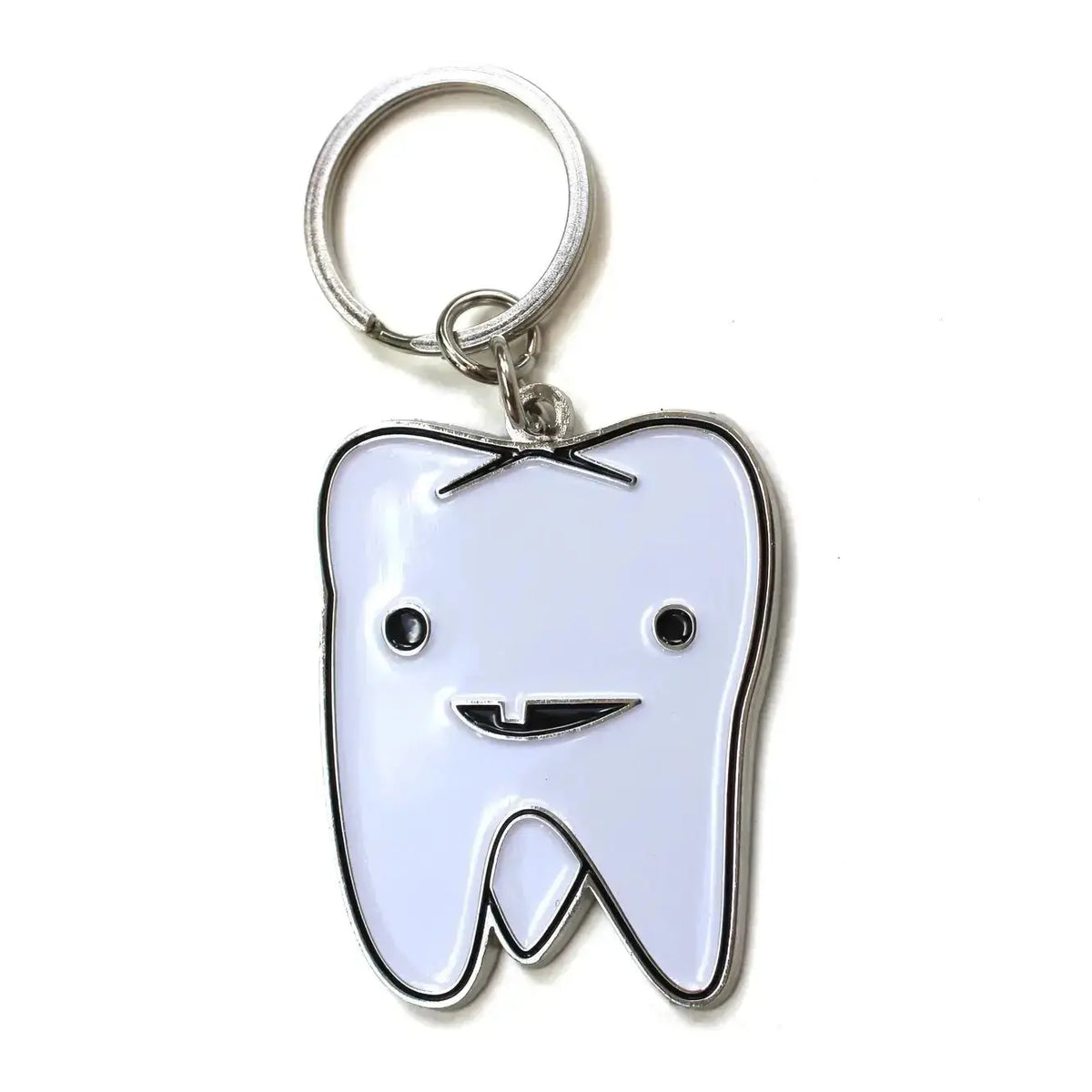 Tooth Keychain: Funny Dental Charm I Heart Guts Ziya Blue