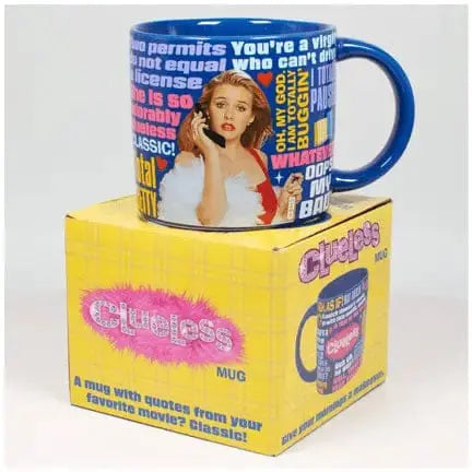 Totally Clueless Iconic Mug: A 90s Classic Unemployed Philosophers Guild Ziya Blue