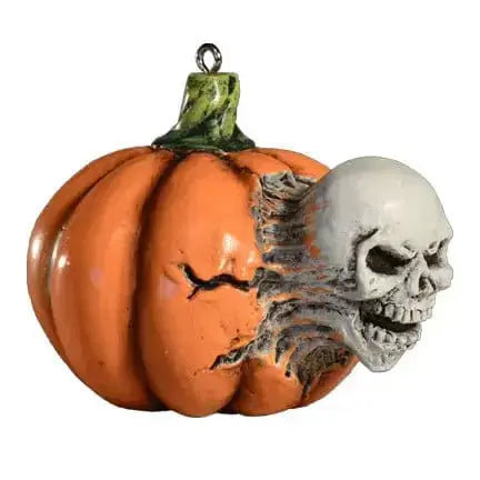 Trapped Halloween Pumpkin Ornament: Horror Skull Horrornaments Ziya Blue