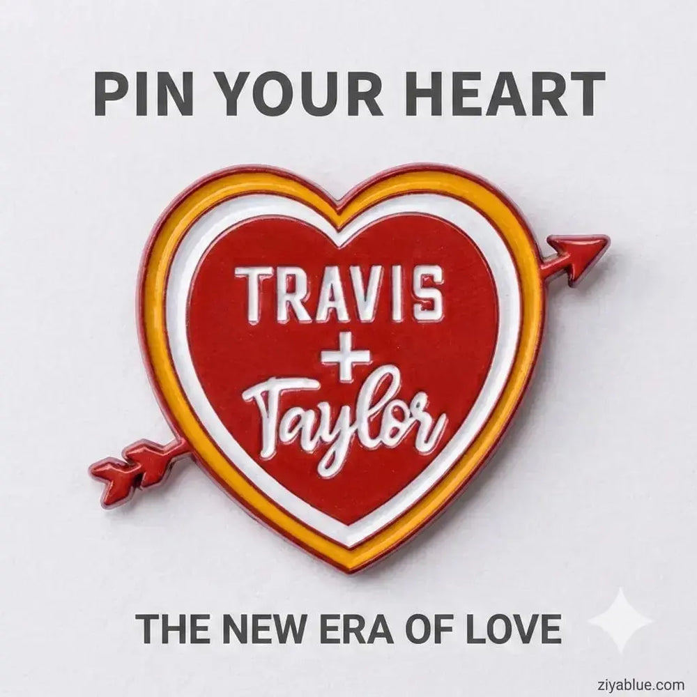 Travis & Taylor - Tayvis Enamel Pin Ziya Blue Ziya Blue