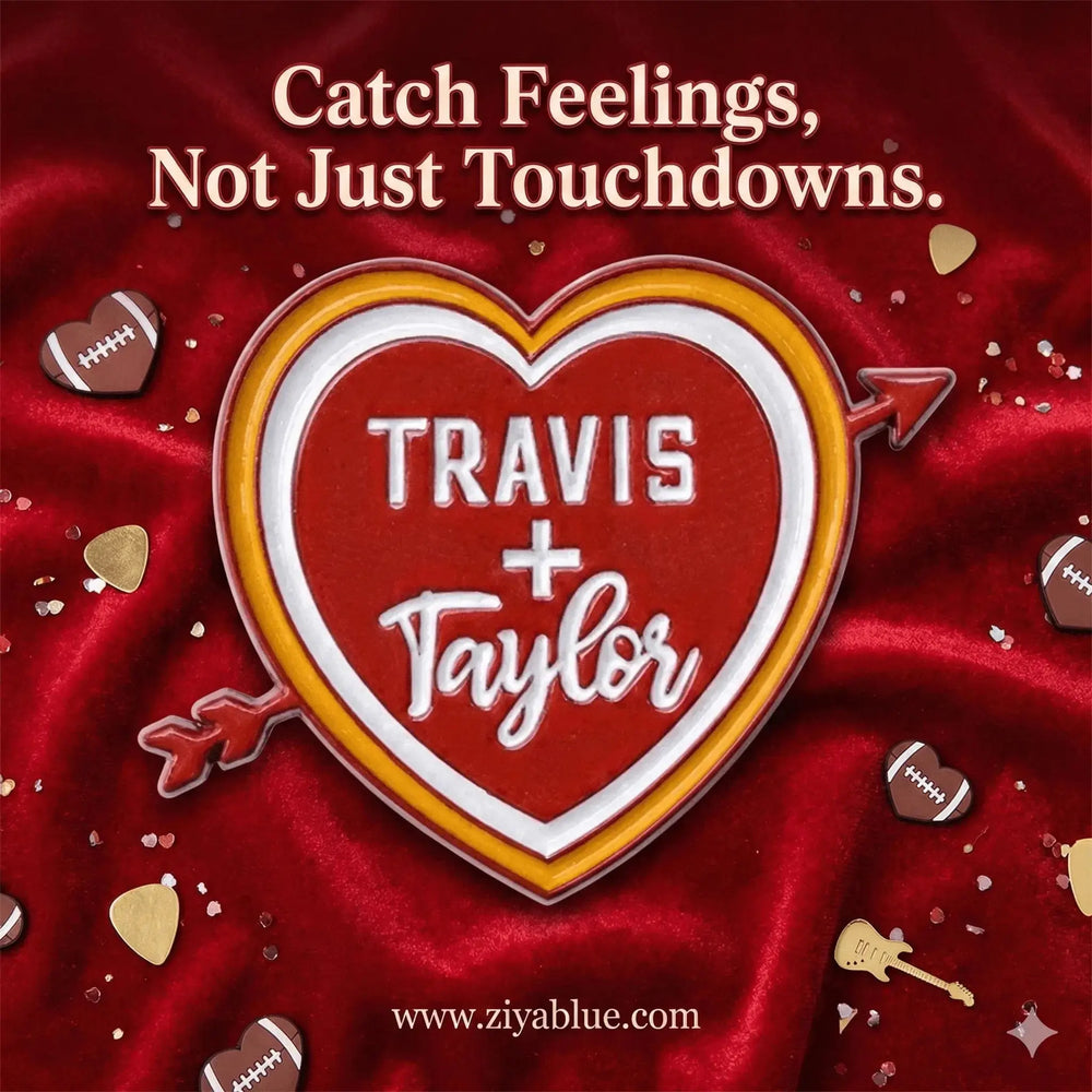 Travis & Taylor - Tayvis Enamel Pin Ziya Blue Ziya Blue
