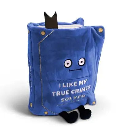 True Crime Book Plush - The Ultimate "Husband Did It" Mascot Punchkins Ziya Blue