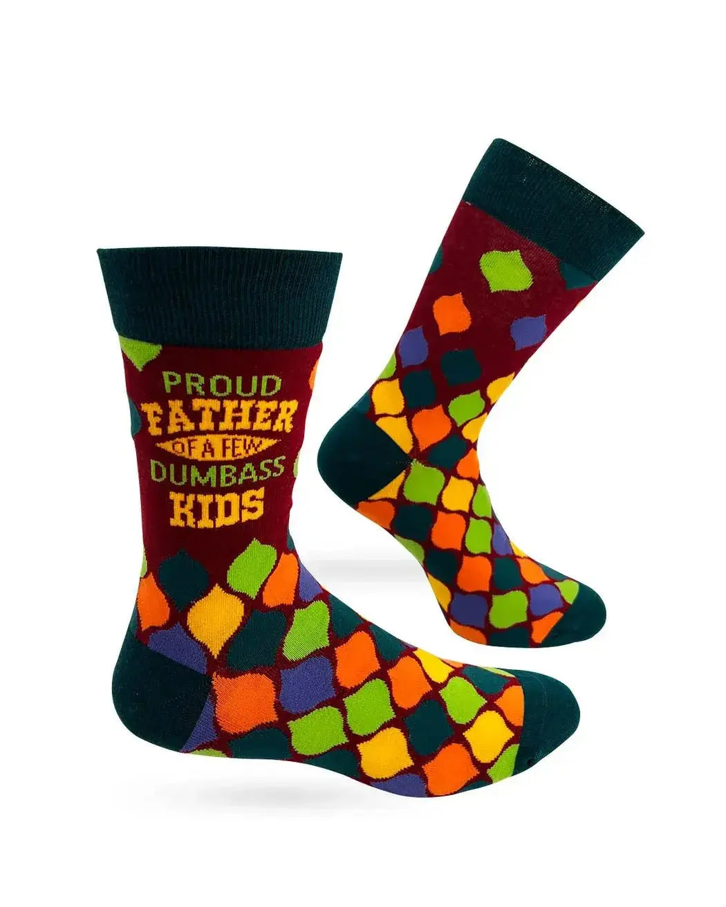 Ultimate Dad Joke: Men's Proud Father Socks Fabdaz Ziya Blue