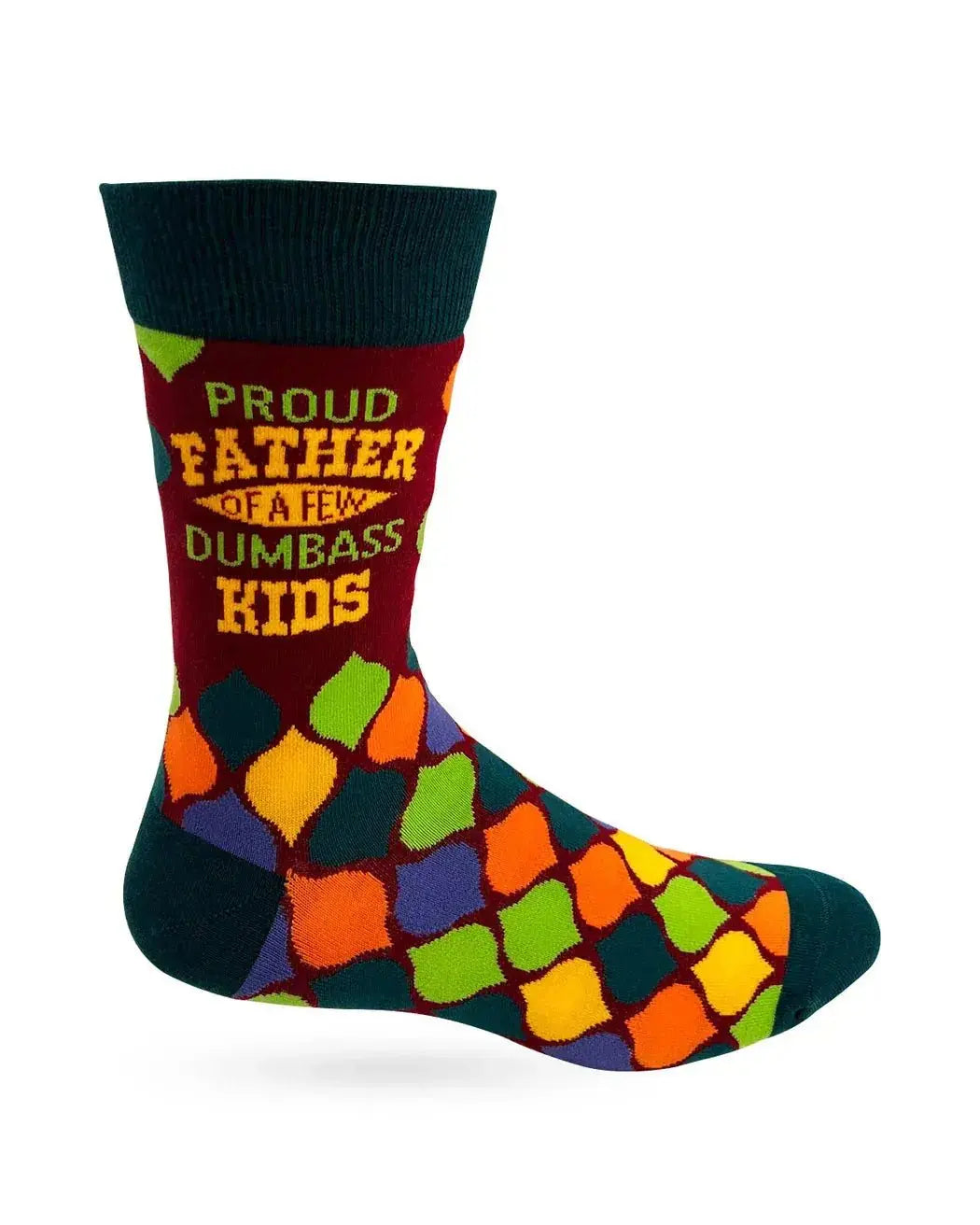 Ultimate Dad Joke: Men's Proud Father Socks Fabdaz Ziya Blue