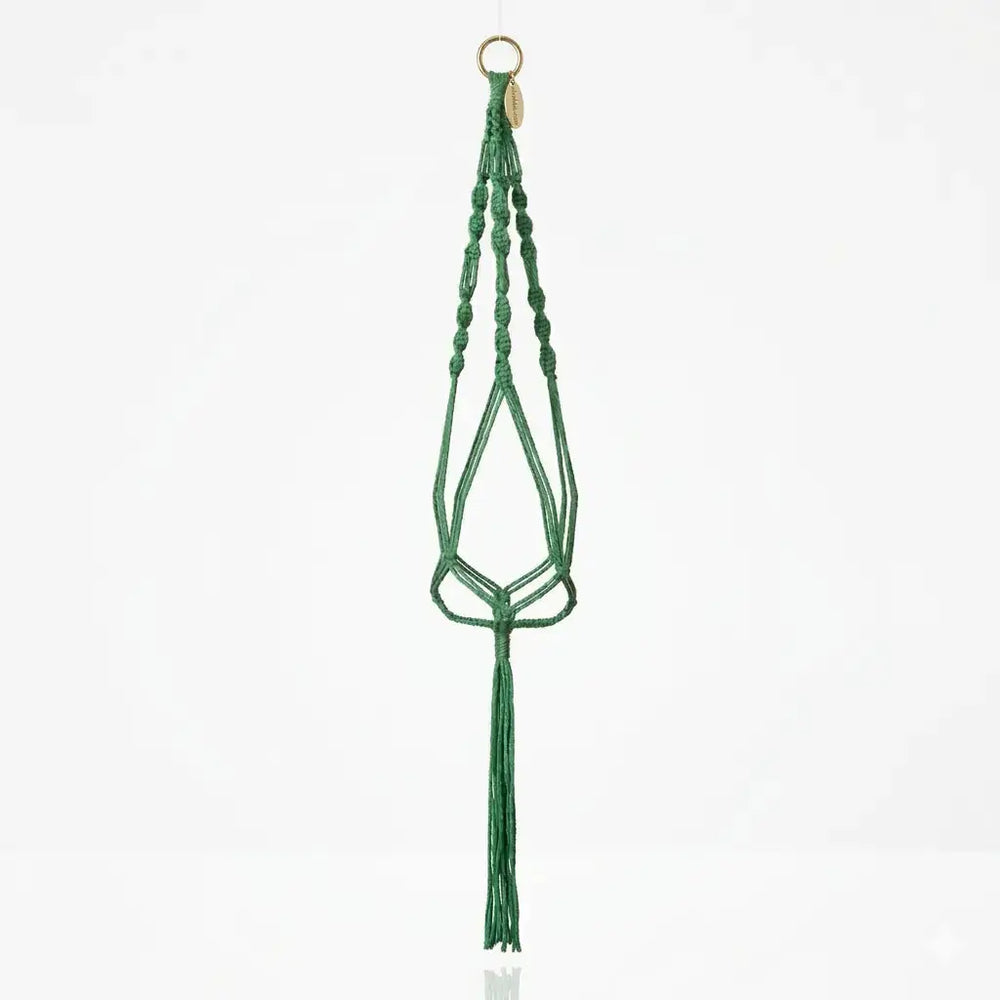 Vintage Macrame Plant Hanger | Retro Boho Decor Holder Ziya Blue Ziya Blue