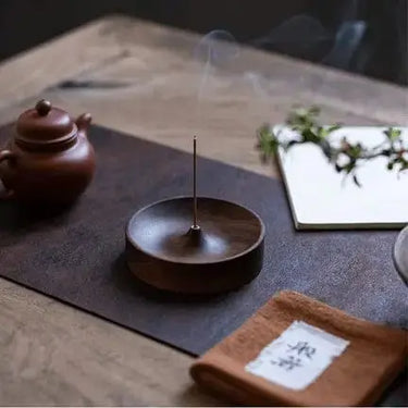 Walnut Wood Incense Holder 🌳 Ziya Blue Ziya Blue