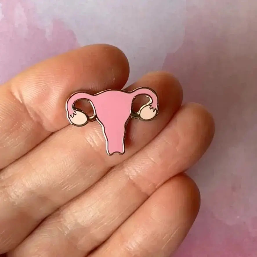 Wandering Uterus Pin | The "Hysteria" History Badge Rad Girl Creations Ziya Blue