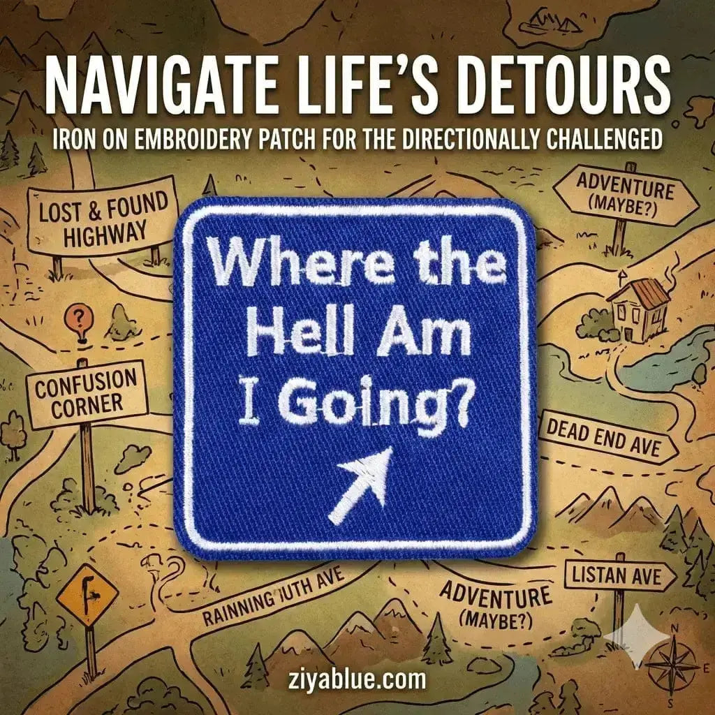 Where Am I Going Patch  Ziya Blue