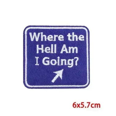 Where Am I Going Patch  Ziya Blue