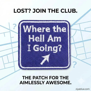 Where Am I Going Patch Ziya Blue Ziya Blue