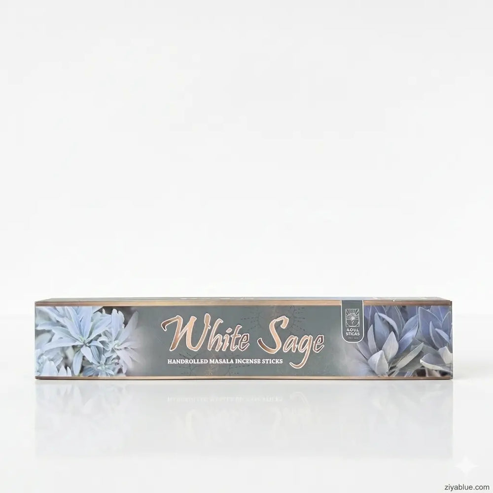 White Sage Masala Incense Sticks (15g)  Ziya Blue
