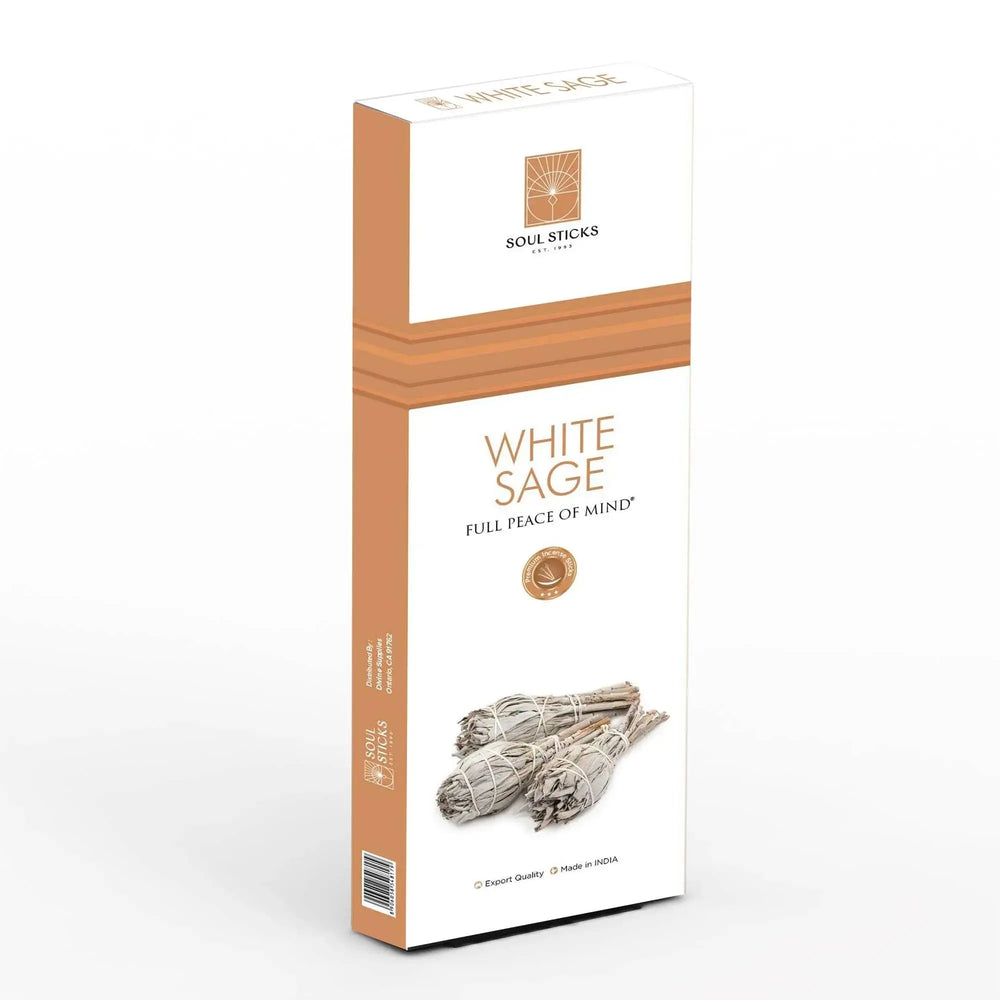 White Sage Premium Series Incense: 90g Bulk Purifying Pack Designs by Deekay Inc. Ziya Blue