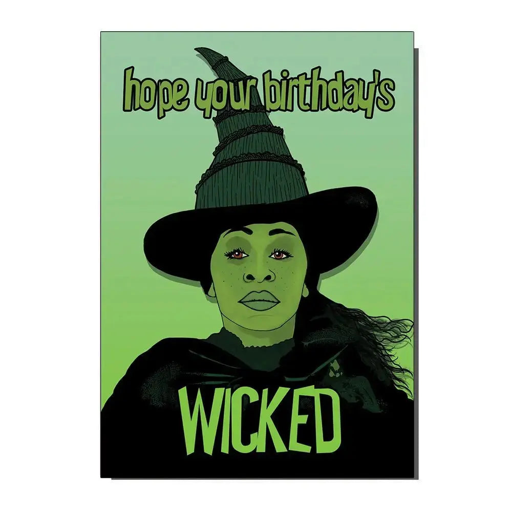 Wicked Witch Inspired Birthday Card Bite Your Granny Ziya Blue