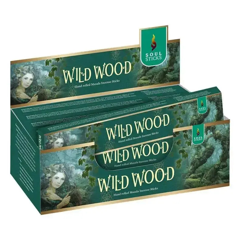 Wild Wood Incense Sticks: Forest Sanctuary Blend Designs by Deekay Inc. Ziya Blue