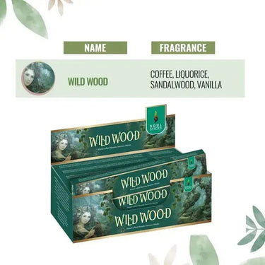 Wild Wood Incense Sticks: Forest Sanctuary Blend Designs by Deekay Inc. Ziya Blue