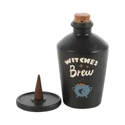 Witches Brew Incense Burner | Potion Bottle Smoking Elixir Something Different Ziya Blue