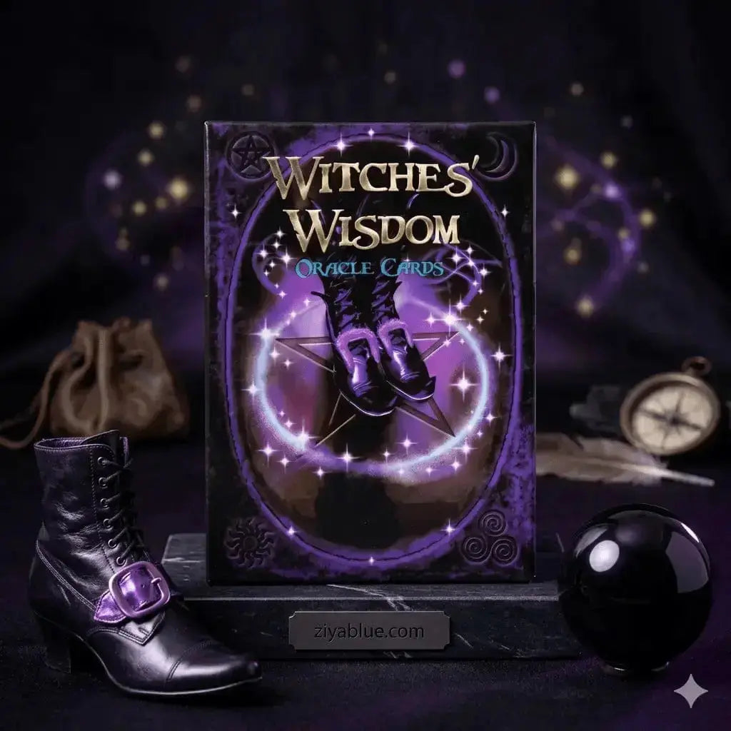 Witches' Wisdom Oracle | 48-Card Mini Earth Deck Ziya Blue Ziya Blue