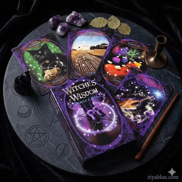 Witches' Wisdom Oracle | 48-Card Mini Earth Deck Ziya Blue Ziya Blue