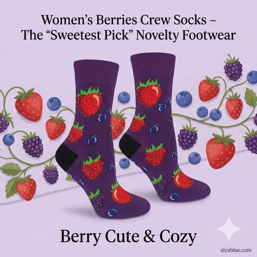 Women's Berries Socks: A Sweet Pick Good Luck Sock Ziya Blue