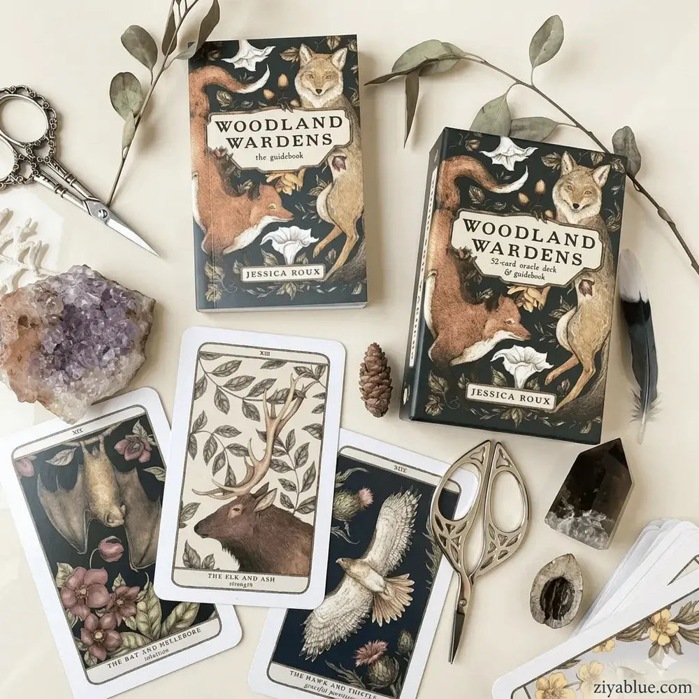 Woodland Wardens Oracle: The Mini 52-Card Botanical Deck Ziya Blue Ziya Blue