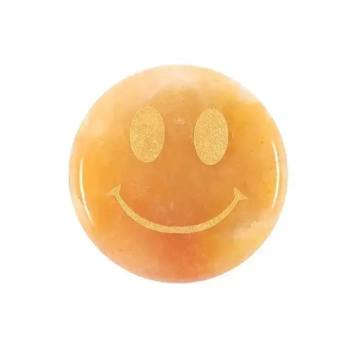 Yellow Jade Happy Face Crystal: Your Sunshine in a Pocket 🌟😊 Something Different Ziya Blue