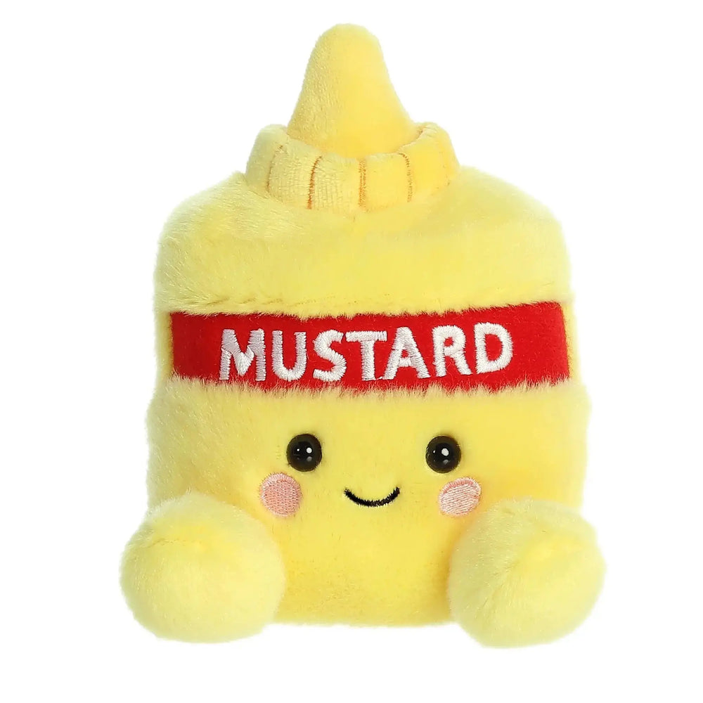 Yellow Mustard Plush Toy | Newton Mustard Palm Pal Aurora Ziya Blue