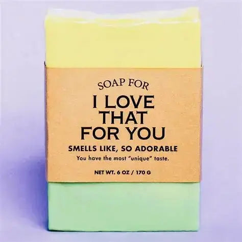 Yellow Rose Vegan Soap: The "I Love That For You" Bar 🌹✨ Whiskey River Ziya Blue