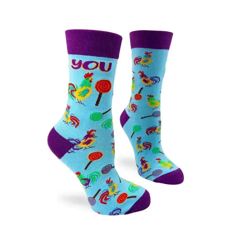 You Cocksucker Socks: A Side of Sass Fabdaz Ziya Blue