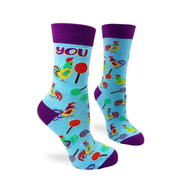 You Cocksucker Socks: A Side of Sass Fabdaz Ziya Blue