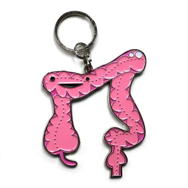 You Move Me: The Colon Keychain I Heart Guts Ziya Blue