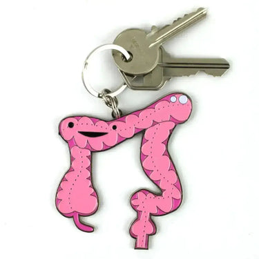 You Move Me: The Colon Keychain I Heart Guts Ziya Blue
