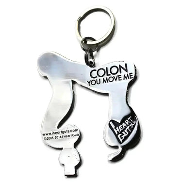You Move Me: The Colon Keychain I Heart Guts Ziya Blue