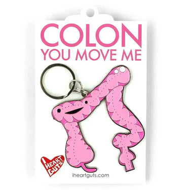 You Move Me: The Colon Keychain I Heart Guts Ziya Blue