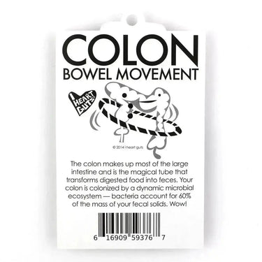 You Move Me: The Colon Keychain I Heart Guts Ziya Blue