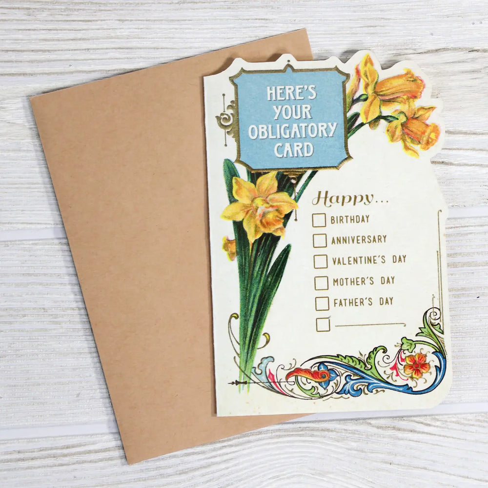 Funny All Occasion Here's Your Obligatory Card