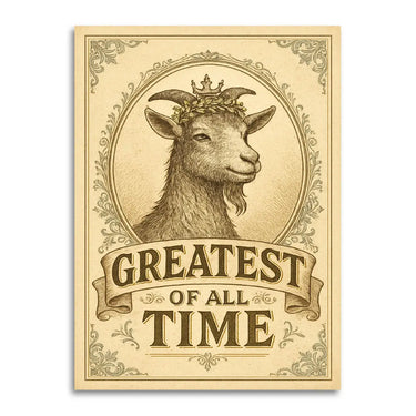 Greatest of All Time Goat – Funny Appreciation Card