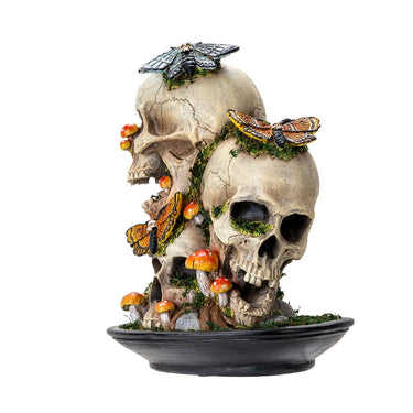 Decorative Skull with Dead Moths: A Stunning Cabinet of Curiosities Statement Piece