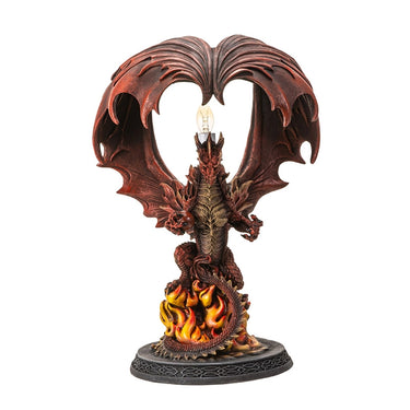 Fire Gothic Dragon Table Lamp | Fantasy Decor