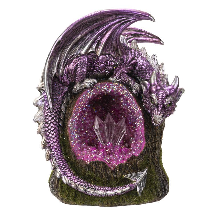 Dragon Geode Led Incense Burner | Fantasy & Gothic Decor