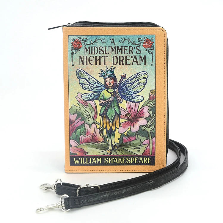 Midsummer Night's Dream Book Clutch Bag | Shakespeare Vinyl Crossbody