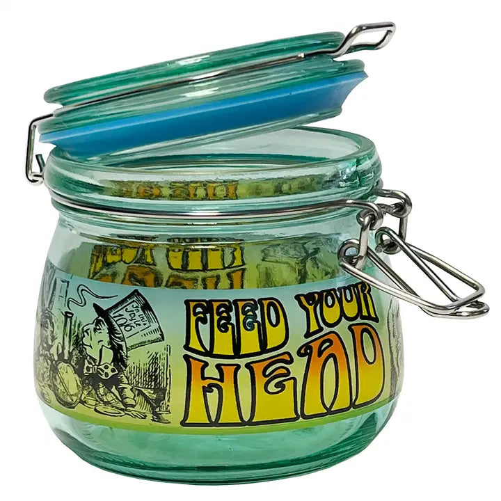Feed Your Head Large Storage Jar W/ Gasket Seal Lid
