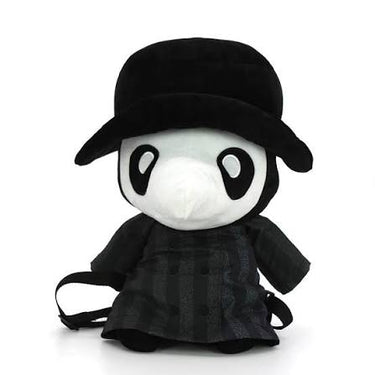 Plague Doctor Plush Backpack | Creepy-Cute Gothic Bag