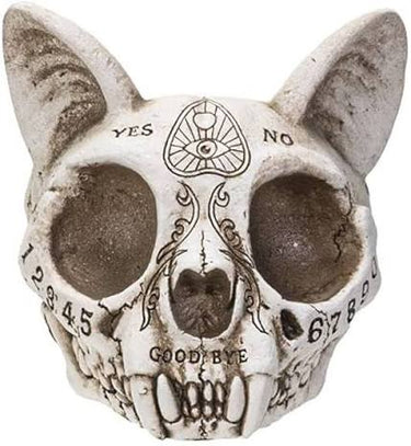 Spirit Cat Skull Ashtray | Macabre Gothic Decor